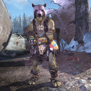 Far Harbor Psa You Can Pickpocket The Awesome Bearskin Pelt From It S Owner And Make Strong Wear It Fo4