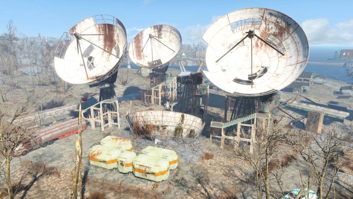 Fallout 4 спутниковая антенна Ревир-Бич