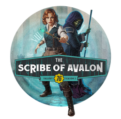 FO76 Scribe of Avalon circle logo.png