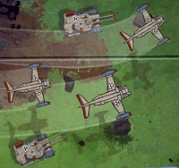 Chars et vertiptères de la Patrouille Puissance