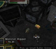 In-game depiction of small bullets