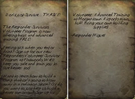 Volunteers needed note