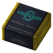 .45 Auto, hollow point.png (465 kio) La marque "Sovereign" de Federal Cartridge pour les cartouches .45 Auto à pointes creuses