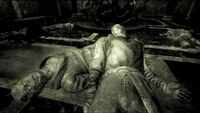 Residentes del Inframundo muertos en una imagen del final de Fallout 3