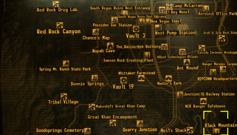 Fallout: New Vegas world map, Fallout Wiki