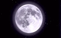 Close up of the Moon on the Lucky 38 poster from the Fallout: New Vegas intro