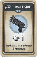 10mm pistol card from Fallout Shelter: The Board Game