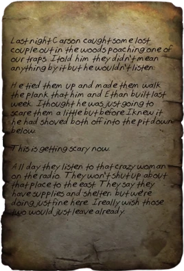Hunter's journal