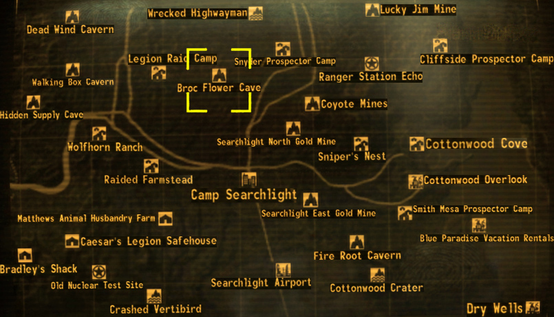 Fallout: New Vegas map - Independent Fallout Wiki