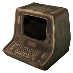 FO4 Desktopterminal weathered