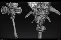 Heavy and poisoned sculpt (original horn sculpt by Ian Olsen)