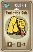 Radiation suit card