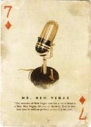 Mr. New Vegas Collector's Edition playing card