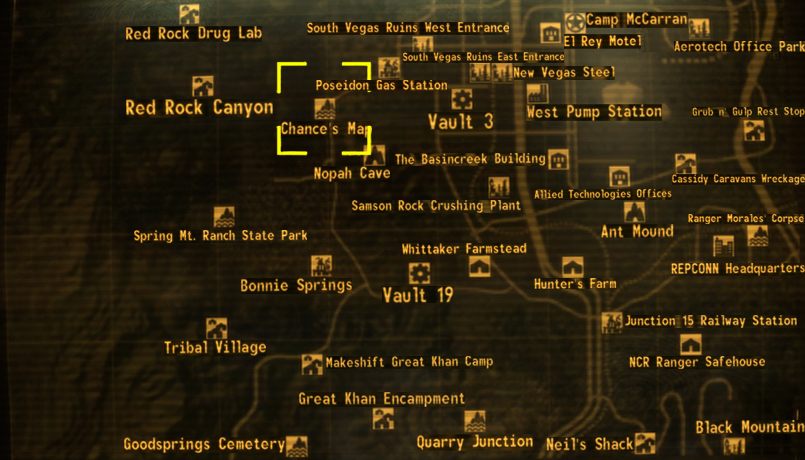 Chance's map, Fallout Wiki