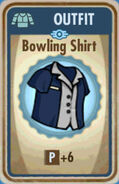 Bowling shirt card