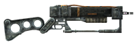 Laser rifle with the beam splitter modification