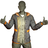 The fur-lined jacket and jeans