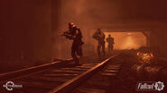 Players exploring The Burning Mine
