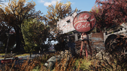 FO76 Nuka Cola gas station sign