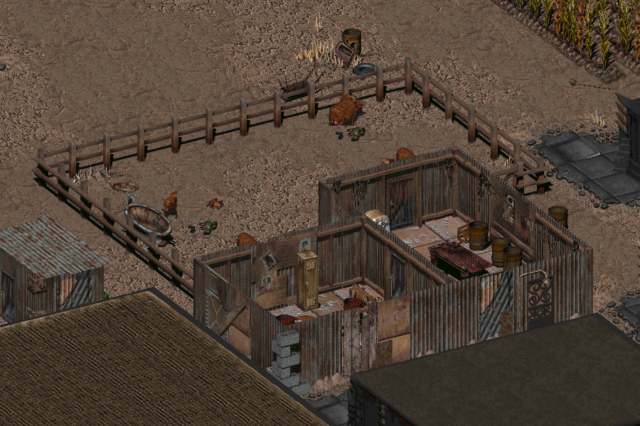 High resolution patch. Fallout 2 убежище. Фоллаут 2 здания. Fallout 2 локации.