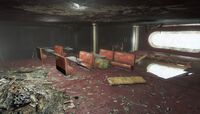 Explosives box on the upper floor of the eastern section