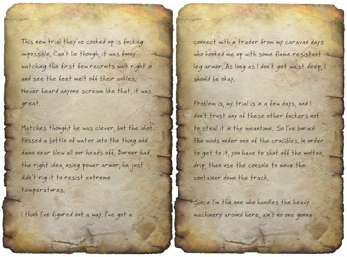 Forged recruit's note | Fallout Wiki | Fandom