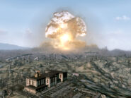 Bird's eye view of nuclear destruction.