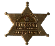 Badge de shérif Sunset Sarsaparilla