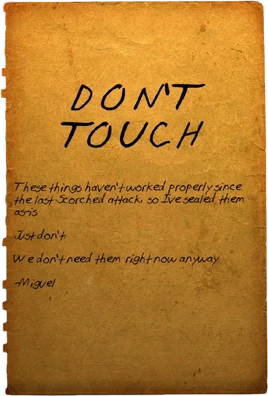 DON'T TOUCH