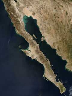 Baja Peninsula Satellite