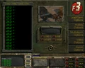 The save screen. Notice the Fallout 2 screenshot.