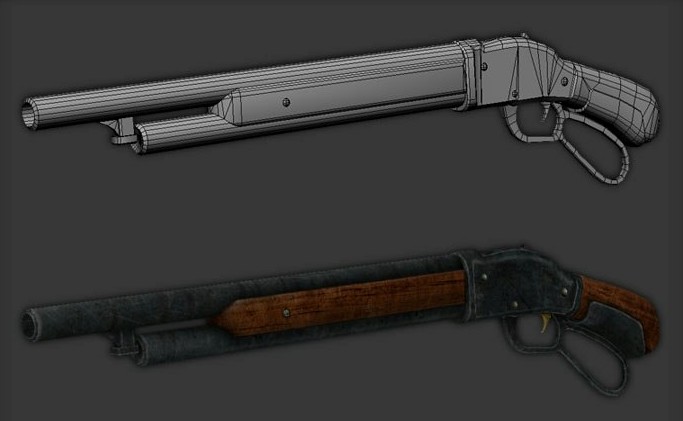 new vegas lever action shotgun