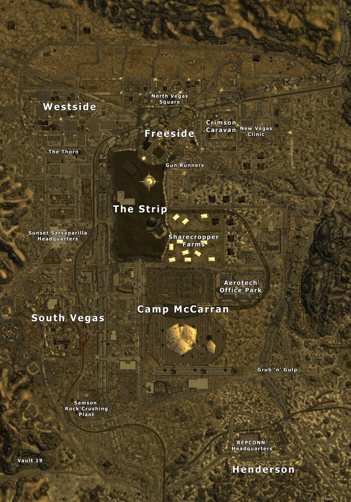 M7 - New Vegas Strip - p. 1, Maps - Fallout: New Vegas Game Guide