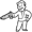 Sawed-off shotgun icon