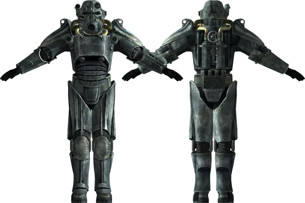 T 45d Power Armor Fallout New Vegas The Vault Fallout Wiki Everything You Need To Know About Fallout 76 Fallout 4 New Vegas And More - roblox pure white trooper armor