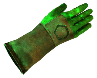 Corrosive glove