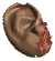 Masticator's ear