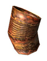 Bent tin can