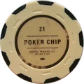 Vault 21 poker chip replica from the Collector's edition