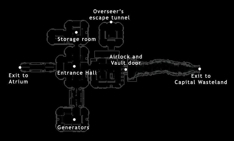 map of vault 101