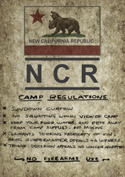 FNV Bitter Springs Regulations