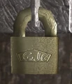 One of their padlocks.
