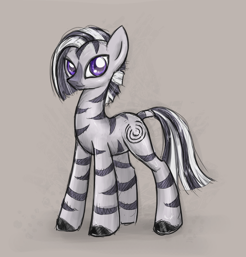 The Den of Ravenpuff — Zebra Izzy as a Fallout Equestria character for