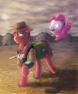 Dead-Shot and Pink-E roaming the Moohave ~ MisterMech