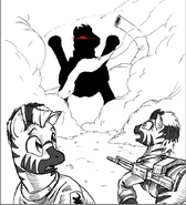 The now Cybernetic Doof now Deus, emerging on the battlefield ~ MisterMech