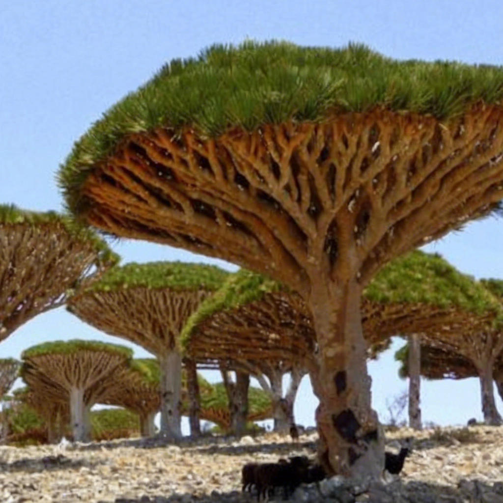 Драцена сокотра. Драконовые деревья на острове сокотра. Остров сокотра дерево дракона. Где растет драконово дерево. Деревья острова сокотра йемен.