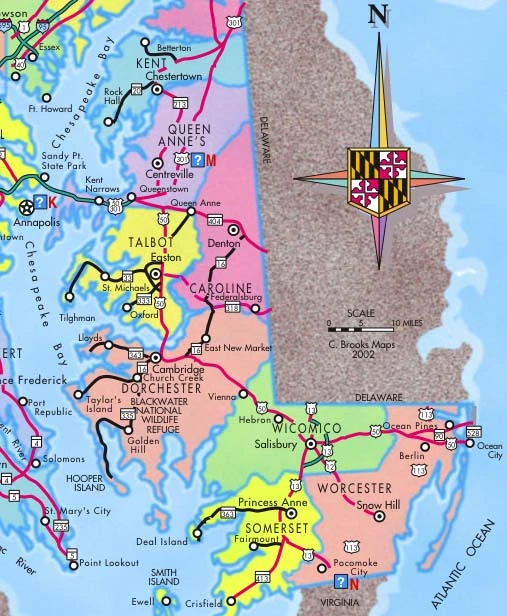 Map Of Eastern Maryland The Eastern Shore | Fallout Fanon Wiki | Fandom
