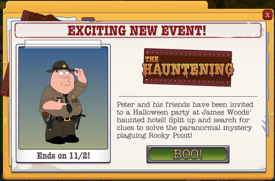 The Hauntening, Family Guy: The Quest for Stuff Wiki