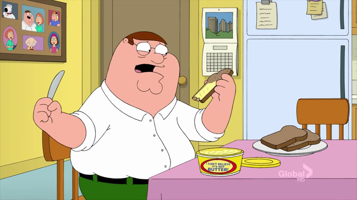 I Can't Believe It's Not Butter!, Family Guy Wiki