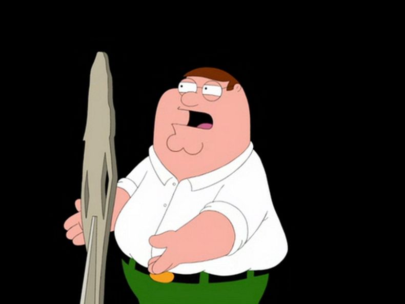 I love how everybody in family guy always falls the same way : r